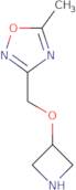 3-[(Azetidin-3-yloxy)methyl]-5-methyl-1,2,4-oxadiazole