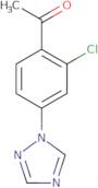1-[2-Chloro-4-(1H-1,2,4-triazol-1-yl)phenyl]ethan-1-one