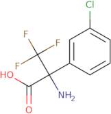 2-Amino-2-(3-chlorophenyl)-3,3,3-trifluoropropanoic acid