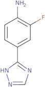 2-Fluoro-4-(1H-1,2,4-triazol-3-yl)aniline