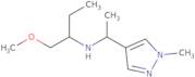 1-Methoxy-N-[1-(1-methylpyrazol-4-yl)ethyl]butan-2-amine