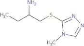 1-[(4-Methyl-1,2,4-triazol-3-yl)sulfanyl]butan-2-amine