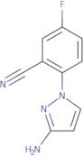 2-(3-Amino-1H-pyrazol-1-yl)-5-fluorobenzonitrile