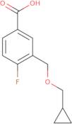 3-[(Cyclopropylmethoxy)methyl]-4-fluorobenzoic acid