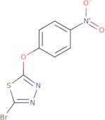 2-Bromo-5-(4-nitrophenoxy)-1,3,4-thiadiazole