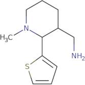 1-[1-Methyl-2-(thiophen-2-yl)piperidin-3-yl]methanamine