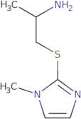 1-(1-Methylimidazol-2-yl)sulfanylpropan-2-amine