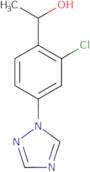 1-[2-Chloro-4-(1H-1,2,4-triazol-1-yl)phenyl]ethan-1-ol