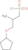 3-(Cyclopentyloxy)-2-methylpropane-1-sulfonyl chloride