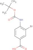 3-Bromo-4-{[(tert-butoxy)carbonyl]amino}benzoic acid