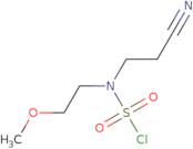 3-[(Chlorosulfonyl)(2-methoxyethyl)amino]propanenitrile