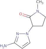 3-(3-Amino-1H-pyrazol-1-yl)-1-methylpyrrolidin-2-one