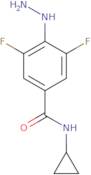 N-Cyclopropyl-3,5-difluoro-4-hydrazinylbenzamide