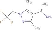 1-[3,5-Dimethyl-1-(2,2,2-trifluoroethyl)-1H-pyrazol-4-yl]ethan-1-amine