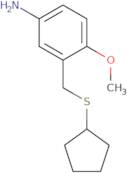 3-[(Cyclopentylsulfanyl)methyl]-4-methoxyaniline