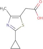 2-(2-Cyclopropyl-4-methyl-1,3-thiazol-5-yl)acetic acid