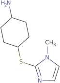 4-[(1-Methyl-1H-imidazol-2-yl)sulfanyl]cyclohexan-1-amine