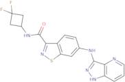 6-((1H-Pyrazolo[4,3-b]pyridin-3-yl)amino)-N-(3,3-difluorocyclobutyl)benzo[D]isothiazole-3-carboxamide