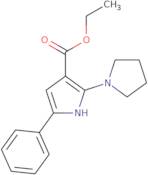 Ethyl 5-phenyl-2-(1-pyrrolidinyl)-1H-pyrrole-3-carboxylate