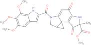 Methyl (1R,4R)-4-methyl-3,7-dioxo-10-(5,6,7-trimethoxy-1H-indole-2-carbonyl)-5,10-diazatetracyclo[7.4.0.01,12.02,6]trideca-2(6),8-di ene-4-carboxylate