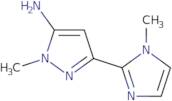 1-Methyl-3-(1-methyl-1H-imidazol-2-yl)-1H-pyrazol-5-amine