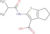 2-(2-Methylpropanamido)-4H,5H,6H-cyclopenta[b]thiophene-3-carboxylic acid