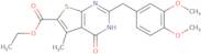 Ethyl 2-[(3,4-dimethoxyphenyl)methyl]-5-methyl-4-oxo-3H,4H-thieno[2,3-d]pyrimidine-6-carboxylate