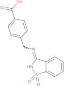 4-{[(1,1-Dioxo-1,2-benzothiazol-3-yl)amino]methyl}benzoic acid