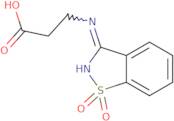 3-[(1,1-Dioxo-1,2-benzothiazol-3-yl)amino]propanoic acid