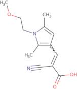 2-Cyano-3-[1-(2-methoxyethyl)-2,5-dimethyl-1H-pyrrol-3-yl]prop-2-enoic acid