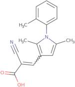 2-Cyano-3-[2,5-dimethyl-1-(2-methylphenyl)-1H-pyrrol-3-yl]prop-2-enoic acid