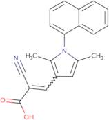 2-Cyano-3-[2,5-dimethyl-1-(naphthalen-1-yl)-1H-pyrrol-3-yl]prop-2-enoic acid