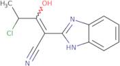 4-Chloro-2-(1,3-dihydro-2H-benzimidazol-2-ylidene)-3-oxopentanenitrile