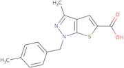 3-Methyl-1-[(4-methylphenyl)methyl]-1H-thieno[2,3-c]pyrazole-5-carboxylic acid