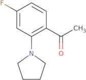 1-[4-Fluoro-2-(pyrrolidin-1-yl)phenyl]ethan-1-one