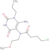 N-(6-Amino-2,4-dioxo-1-propylpyrimidin-5-yl)-4-chloro-N-(2-methoxyethyl)butanamide