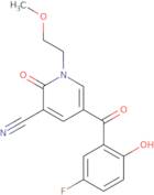 5-(5-Fluoro-2-hydroxybenzoyl)-1-(2-methoxyethyl)-2-oxo-1,2-dihydropyridine-3-carbonitrile