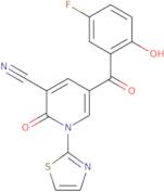 5-(5-Fluoro-2-hydroxybenzoyl)-2-oxo-1-(1,3-thiazol-2-yl)-1,2-dihydropyridine-3-carbonitrile