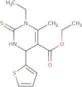 Ethyl 1-ethyl-6-methyl-2-sulfanylidene-4-(thiophen-2-yl)-1,2,3,4-tetrahydropyrimidine-5-carboxylate