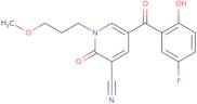 5-(5-Fluoro-2-hydroxybenzoyl)-1-(3-methoxypropyl)-2-oxo-1,2-dihydropyridine-3-carbonitrile