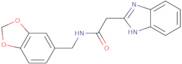 2-(1H-Benzimidazol-2-yl)-N-(1,3-benzodioxol-5-ylmethyl)acetamide