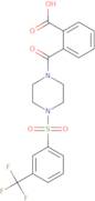 2-{4-[3-(Trifluoromethyl)benzenesulfonyl]piperazine-1-carbonyl}benzoic acid