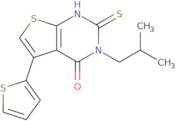 3-(2-Methylpropyl)-2-sulfanyl-5-(thiophen-2-yl)-3H,4H-thieno[2,3-d]pyrimidin-4-one