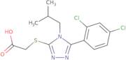 2-{[5-(2,4-Dichlorophenyl)-4-(2-methylpropyl)-4H-1,2,4-triazol-3-yl]sulfanyl}acetic acid