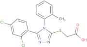 2-{[5-(2,4-Dichlorophenyl)-4-(2-methylphenyl)-4H-1,2,4-triazol-3-yl]sulfanyl}acetic acid