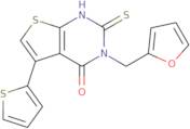 3-(2-Furylmethyl)-2-mercapto-5-thien-2-ylthieno[2,3-d]pyrimidin-4(3H)-one