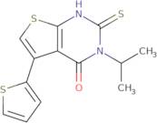 3-(Propan-2-yl)-2-sulfanyl-5-(thiophen-2-yl)-3H,4H-thieno[2,3-d]pyrimidin-4-one