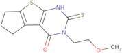 11-(2-Methoxyethyl)-10-sulfanyl-7-thia-9,11-diazatricyclo[6.4.0.0,2,6]dodeca-1(8),2(6),9-trien-12-…