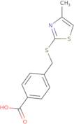 4-{[(4-Methyl-1,3-thiazol-2-yl)sulfanyl]methyl}benzoic acid