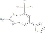 5-(Thiophen-2-yl)-7-(trifluoromethyl)-[1,3]thiazolo[4,5-b]pyridin-2-amine